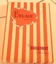 Bel Air Stockings Broadway Nylon Strümpfe ca. 1950 in original Verpackung.