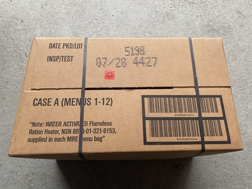 Mre case meal us army - us,