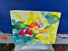 Diddl Magnettafel Zitrone ? ,Banane Erdbeere Orange also Obst retro 90er Jahre