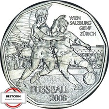 ÖSTERREICH KM 3163  5 € Fußball-EM von 2008 in UNC  1307949