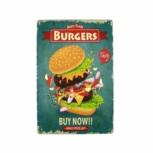 Blechschild daily fresh - blechschild,