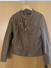 Damen Kunstlederjacke Only, Cognac, Gr. 40