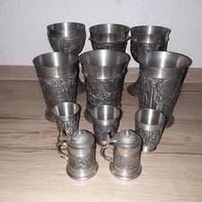 Zinn Becher Konvolut