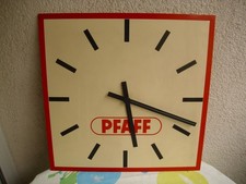 Pfaff Nähmaschinen Kaiserslautern Reklameuhr, Werbe Uhr kein Emailschild