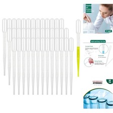 150 Stück 3 ml Transferpipette aus Kunststoff, Einweg Messpipette für Wissens...