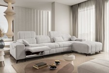 Moderne Ecksofa mit verstellbarem Fußteil Couch DAFNE XII MIX, große Farbauswahl