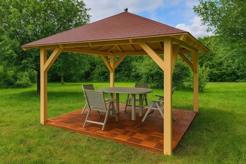 Gartenpavillon verzapft - gartenpavillon,