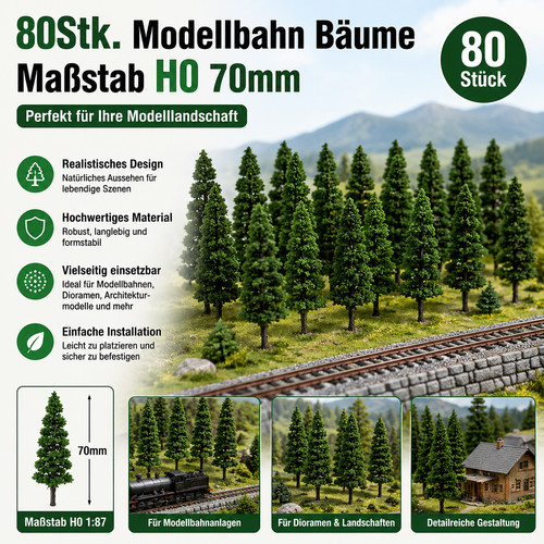 Stk 70mm modellbäume spur - 80,