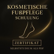 Kosmetische Fußpflege Schulung Selbststudium inkl. Zertifikat ! PDF