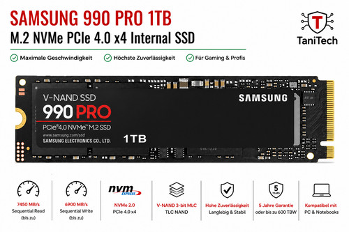 Samsung 990 pro - 1tb, m.2