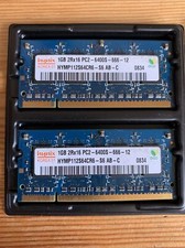 2GB Kit Nanya RAM 2RX16 204-pin SO-DIMM 800MHz PC2-6400S-666-12 HYMP112S64CR6-S6