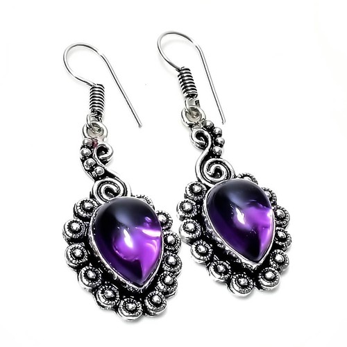 Lila amethyst edelstein - amethyst,