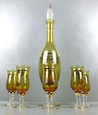 altes Likör-Set Karaffe