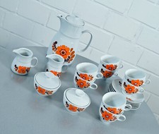 Colditz Porzallen Kaffeeservice verschiedene Teile Prilblume Vintage 1970er J.