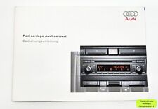 Audi Concert Radio Bedienungsanleitung