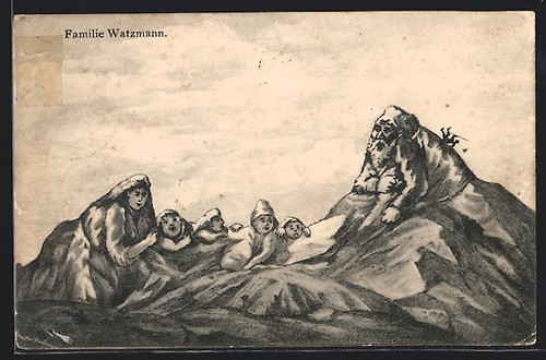 Familie watzmann als berg mit - familie,