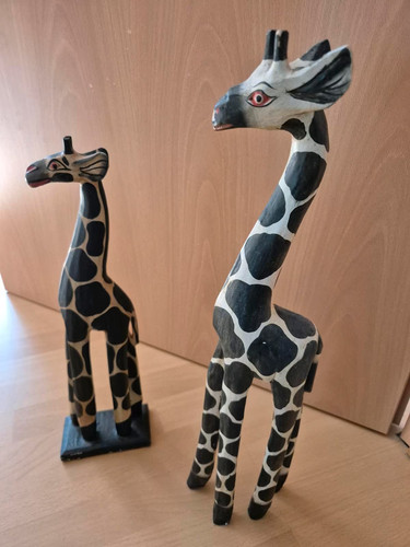 Holzgiraffen giraffen - holzgiraffen,