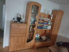 Wohnwand Buche teilmassiv