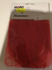 3 Tüten mit je ca. 3 g Marabu-Federn in Rot