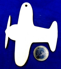 Minkaklecks  Anhänger Holz unbehandelt   1x Flugzeug  10cm  Basteln  KINDER