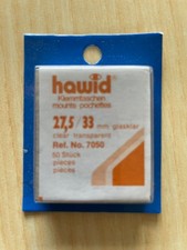 hawid Briefmarken Klemmtasche Ref Nr 7050  50x 27,5 / 33 mm glasklar OVP