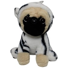 PATTY’S Mops in Zebra-Kostüm, sitzend Kuscheltier 22cm Gebraucht Hund