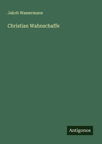 Jakob wassermann christian - jakob,