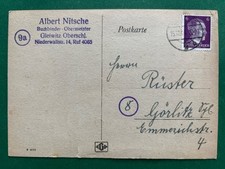 Postkarte - Gleiwitz 1944 Ganzsache Deutsches Reich #2124