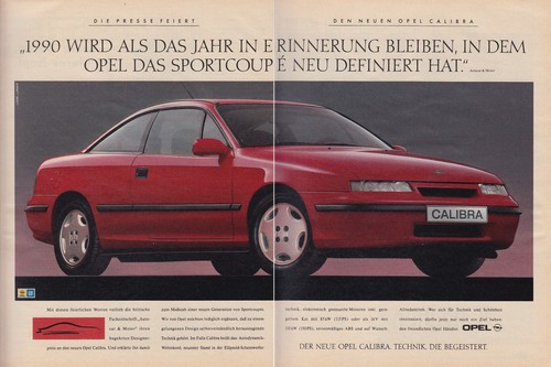 Opel calibra reklame - opel,
