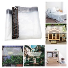 Wasserdichte Transparente Plane mit Ösen Schutzplane LKW Folie Klare Garten