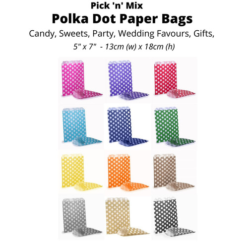 Papiertüten gepunktet