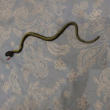 Schlange 44cm Schlange  Gummischlange grün schwarz