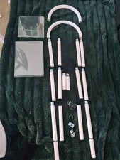 Badregal weiß mit  Glasplatten