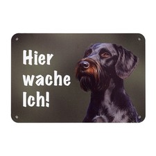DEUTSCH DRAHTHAAR Warnschild