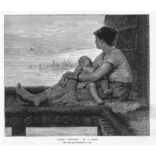Albert anker femme lacustre - albert,