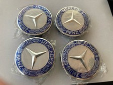4x 75 mm Mercedes Nabendeckel
