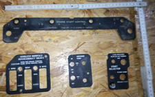 Boeing B-52 Stratofortress Cockpit Panels 4 Stück rare !