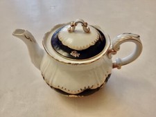 Zsolnay Porzellan Traumhafte Teekanne Pompaour Kobalt Hungary selten