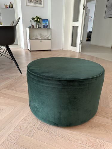 Samt hocker grün - samt-hocker,
