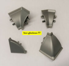 Rehau Rauwalon Nobilia WAP Silbergrau Formteile Ecke Wandabschluß Wischleiste 