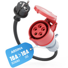 ABSINA Adapter Schuko Stecker