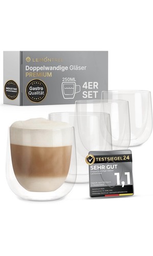 4er set cappuccino tassen - 4er,