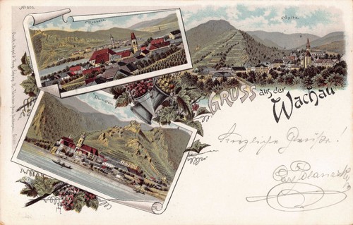 Wachau 1900 dürnstein spitz - 1900,
