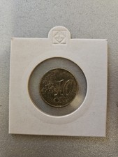 Fehlprägung 10 Cent 2002 F  auf fremdartigem Rohling Ronde geprägt