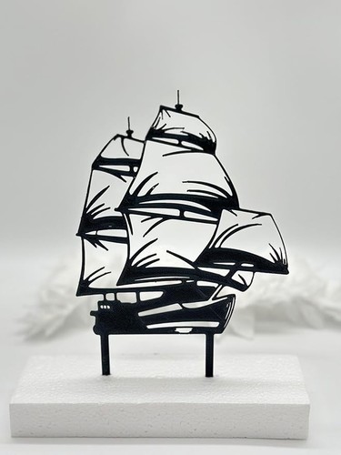 Schiff segelboot cake - 15, cm