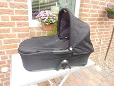 Babybett für Maxi Cosi Mura 3 + 4, schwarz, Verdeck, Matratze, weiß