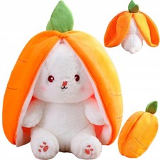 Hase Plüschtier Verstecken Gelb, Plush Hasen Karotten 25cm, Stofftier Plüsch 