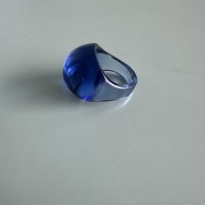 Lalique Ring Blau