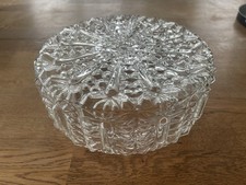 Vintage Deckenleuchte Eisglas