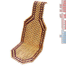 Holzkugel Sitzauflage beige Sitzaufleger Massage Holzperlen 39x127cm